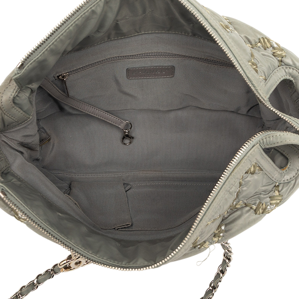 Pre-Loved Chanel Paris Byzance Nylon Tweed On Stitch Tote - Picture 4 of 8